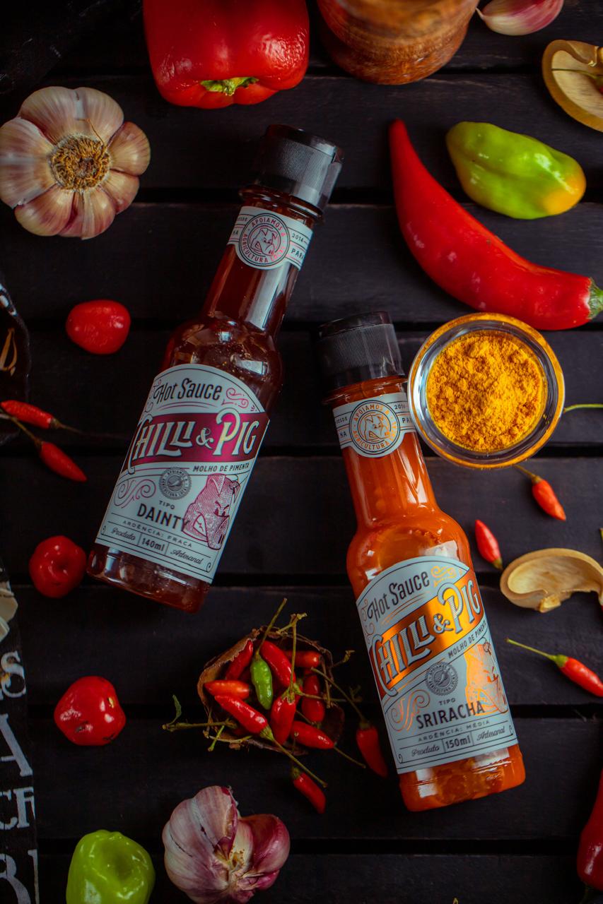 Depois: rótulo profissional e cenografia premium